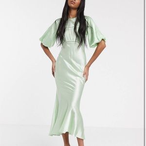 ASOS Satin Midi Tea Dress